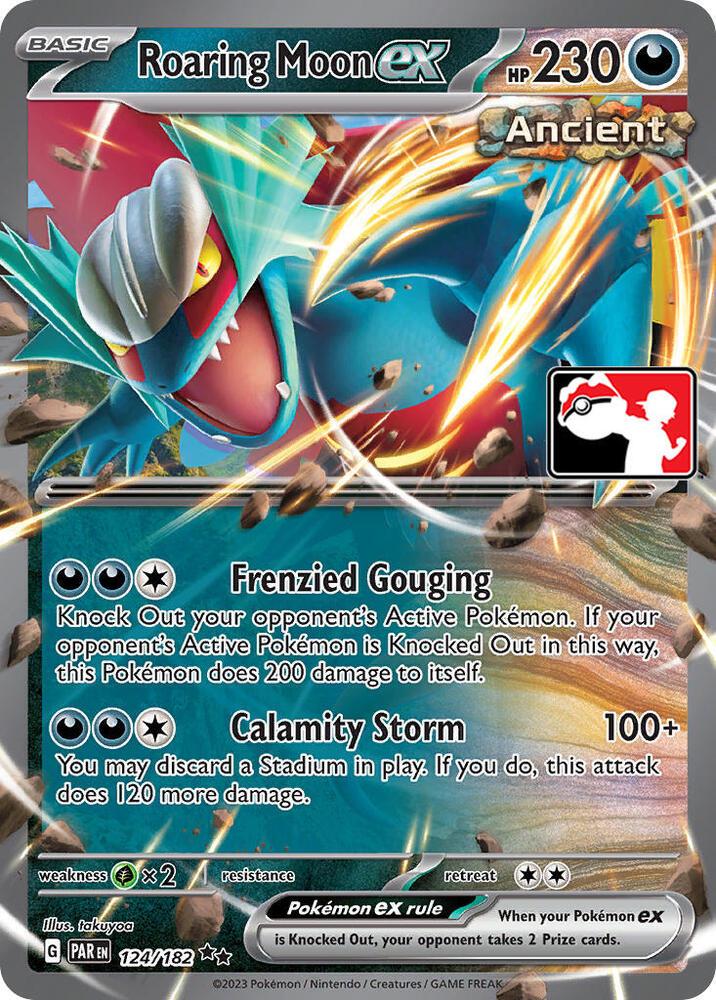 Paradox Rift Roaring Moon Ex [Prize-Pack] Pokémon card